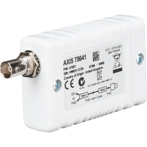 Axis Communications T8641 PoE  over Coax Base Unit