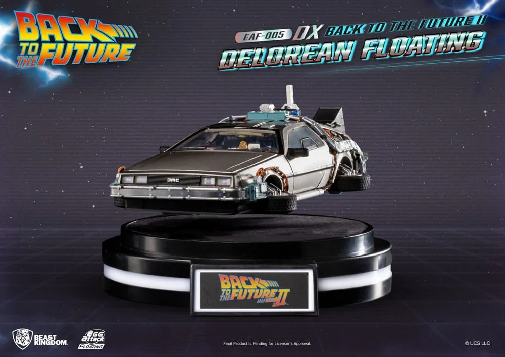 back to the future egg attack floating statue back to the future ii delorean deluxe version heo eu exclusive 20 cm  replicas  movies  diecast