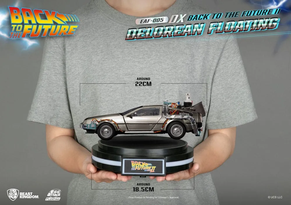 back to the future egg attack floating statue back to the future ii delorean deluxe version heo eu exclusive 20 cm  replicas  movies  diecast