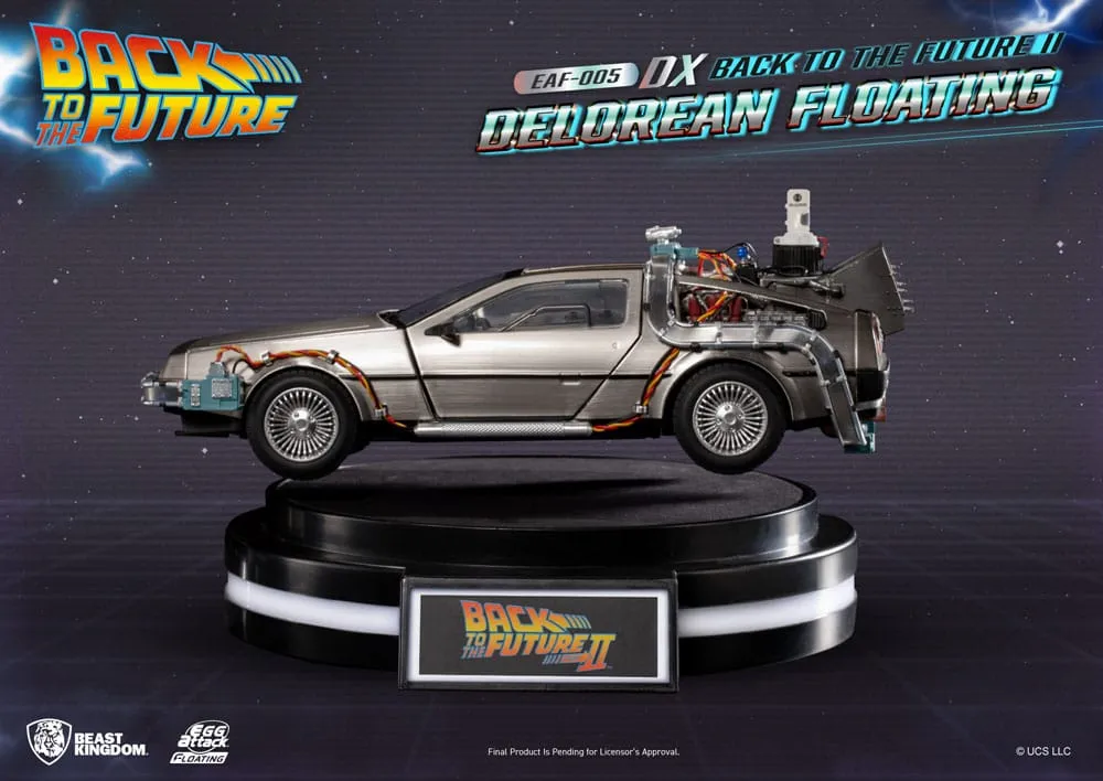 back to the future egg attack floating statue back to the future ii delorean deluxe version heo eu exclusive 20 cm  replicas  movies  diecast