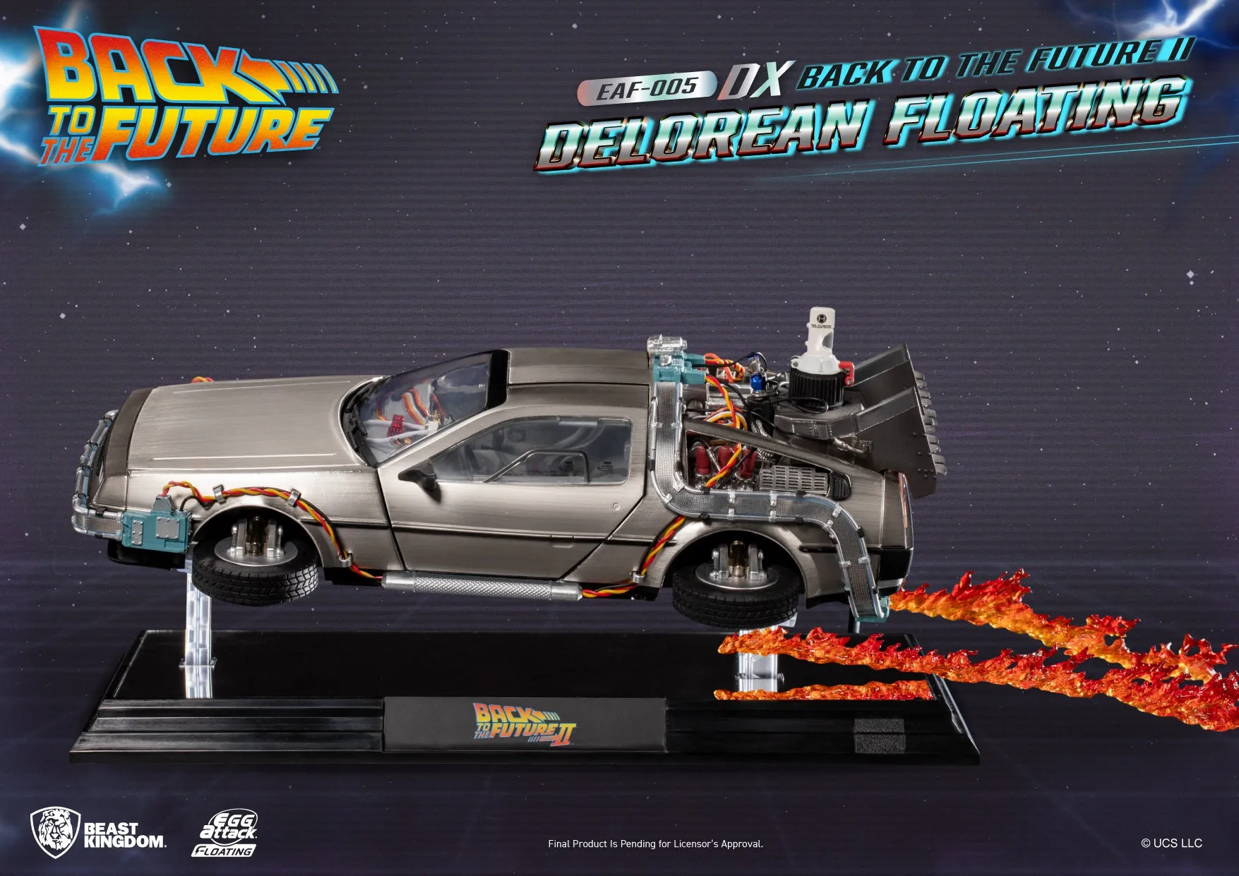 Beast Kingdom EAF-005DX Back to the Future II Delorean Floating DX version