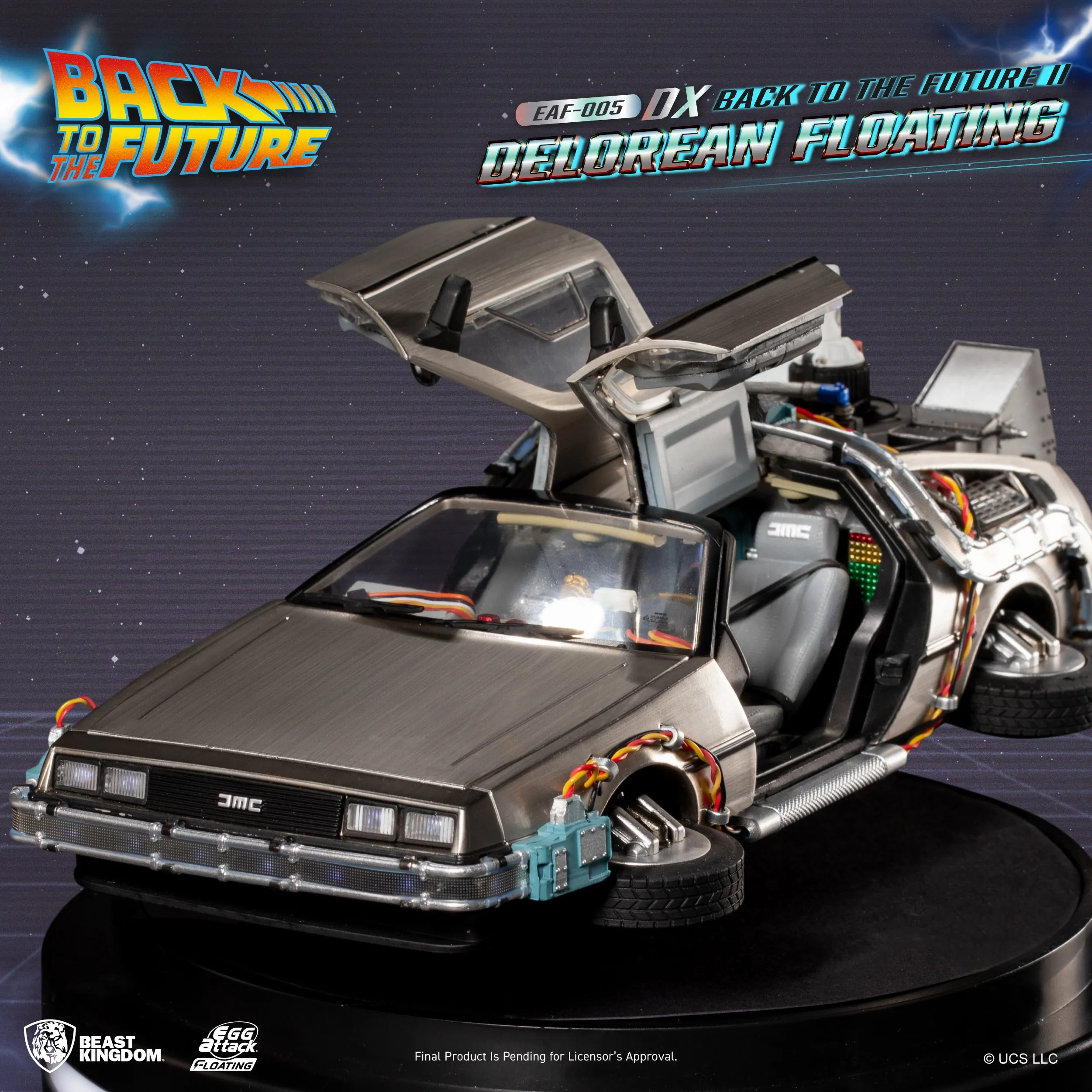 Beast Kingdom EAF-005DX Back to the Future II Delorean Floating DX version