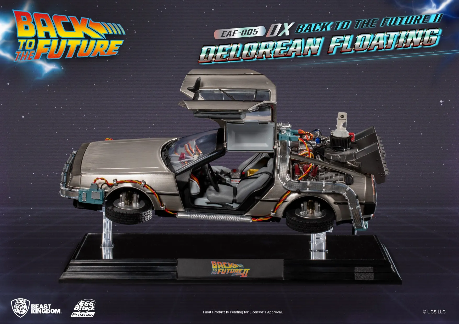 Beast Kingdom EAF-005DX Back to the Future II Delorean Floating DX version