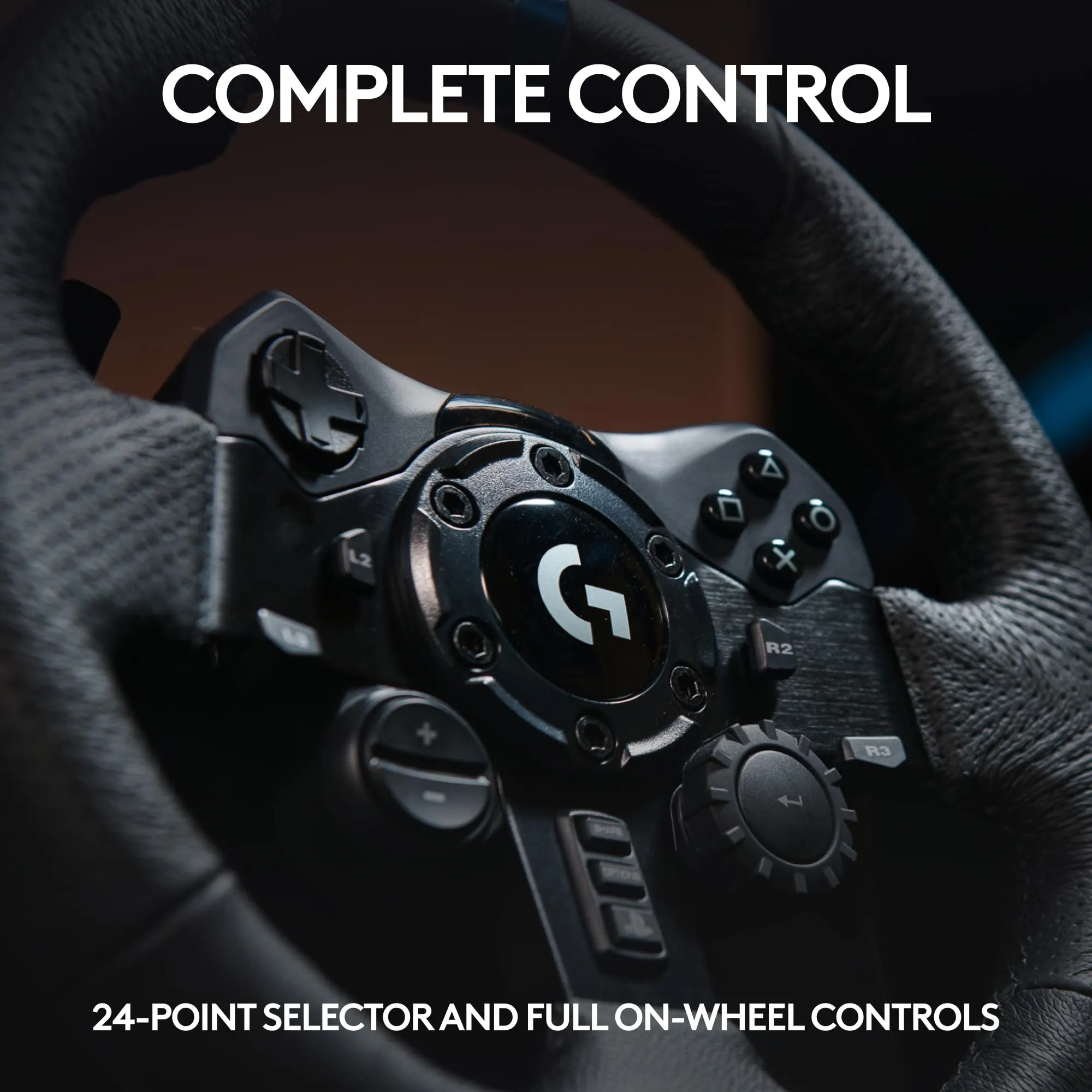 Premium Certified Refurbished Logitech G923 Racing Wheel & Pedals for PS5, PS4, and PC - USB Plug (Model 941-000147)