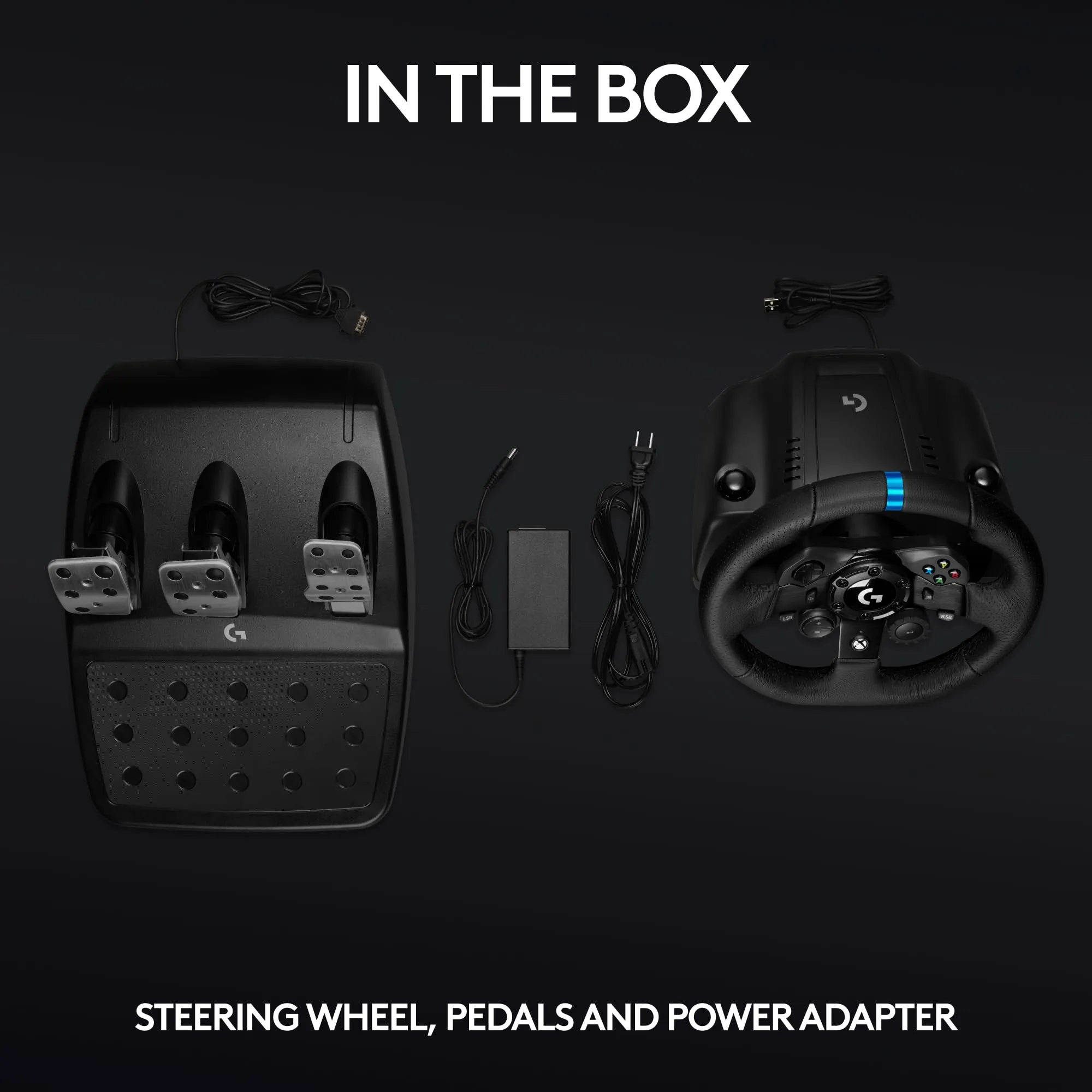 Certified Refurbished - Logitech G923 Racing Wheel and Pedals for Xbox Series X|S, Xbox One and PC