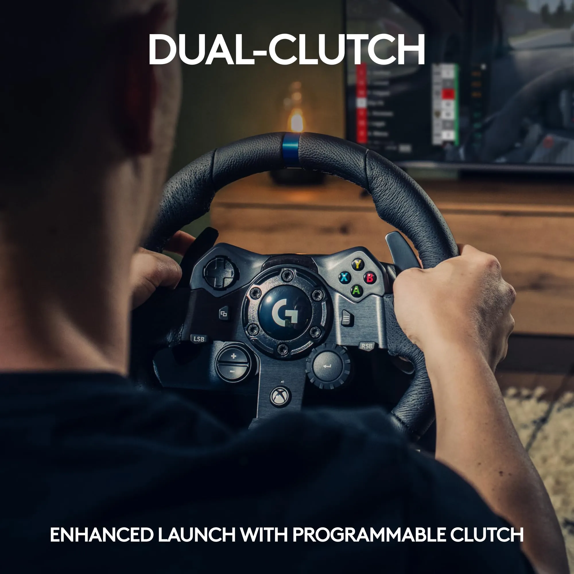 Certified Refurbished - Logitech G923 Racing Wheel and Pedals for Xbox Series X|S, Xbox One and PC