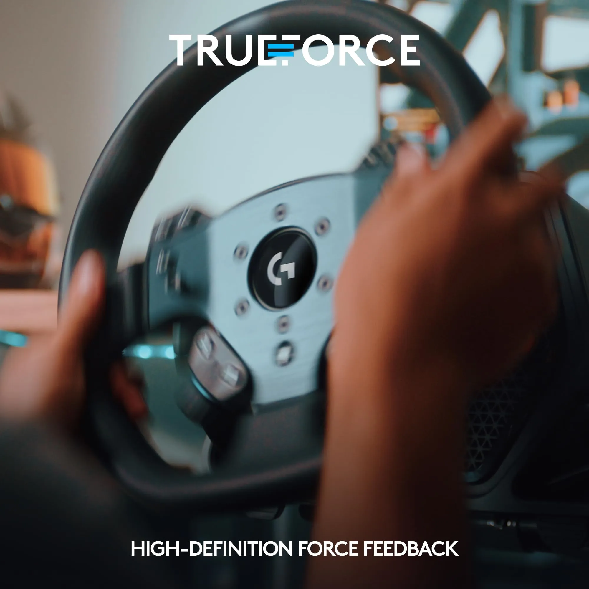 Logitech PRO - Certified Refurbished Black Racing Wheel for PC with Advanced TRUEFORCE Force Feedback Technology