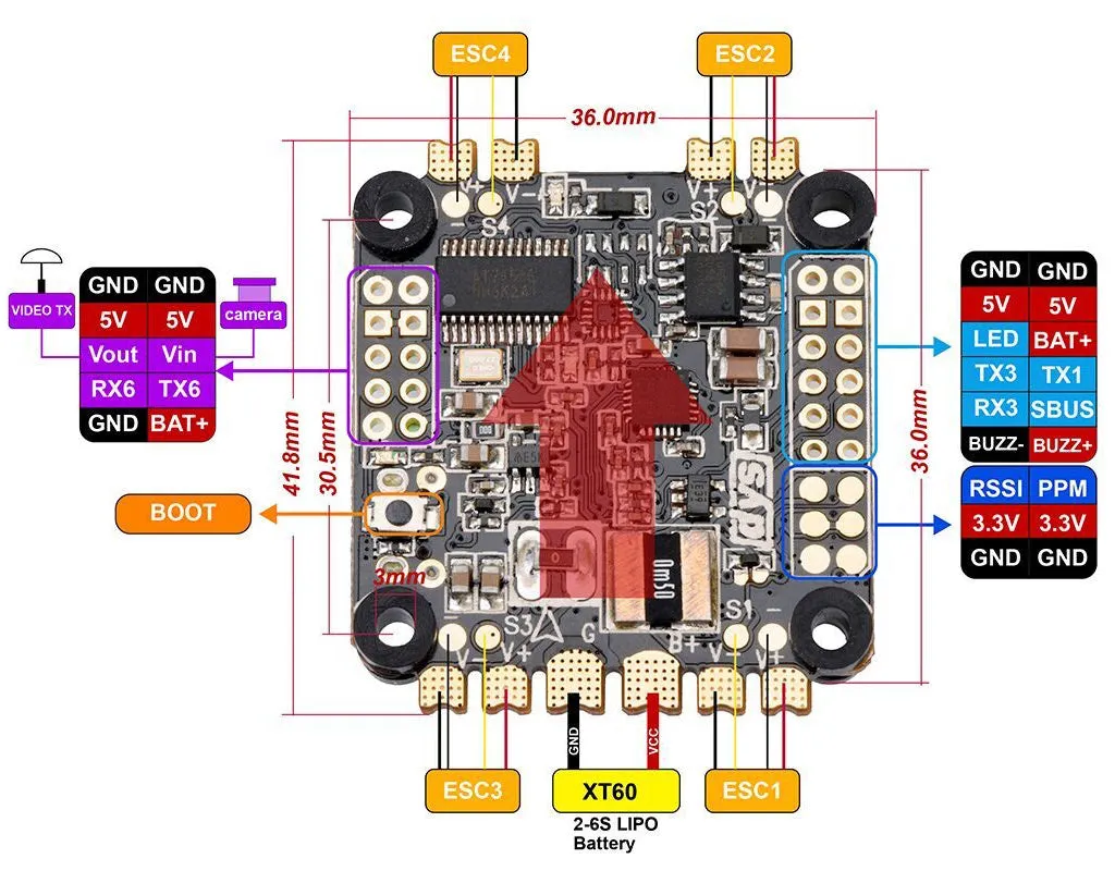 DYS F4 PRO FLIGHT CONTROLLER