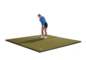 Fiberbuilt Grass Series Center-Hitting Combo Golf Mat