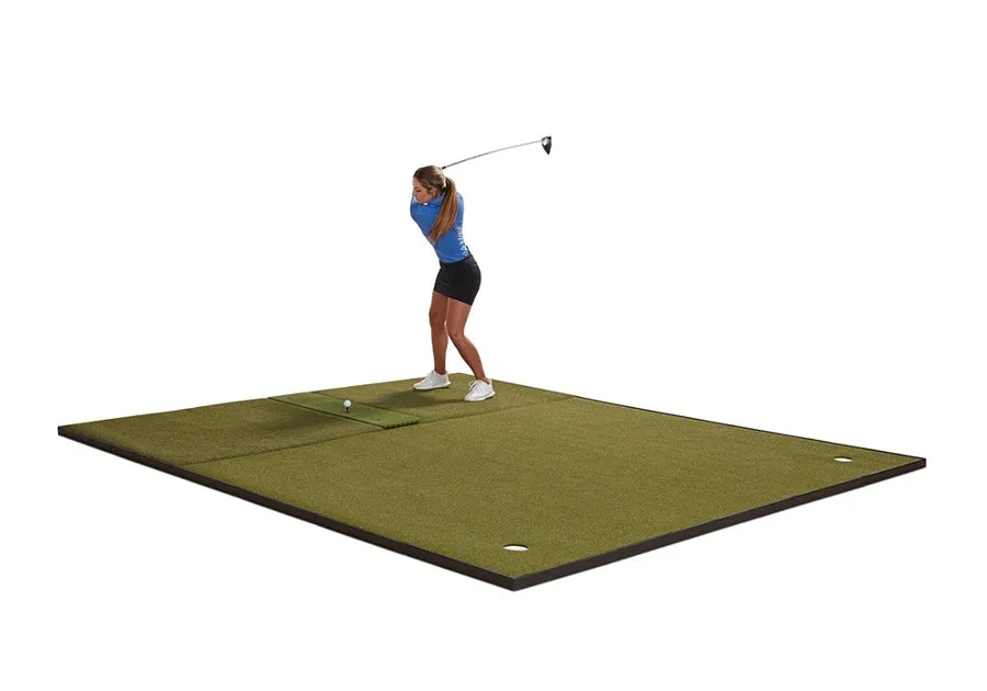 Fiberbuilt Grass Series Center-Hitting Combo Golf Mat