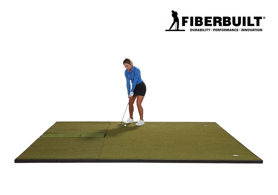 Fiberbuilt Grass Series Center-Hitting Combo Golf Mat