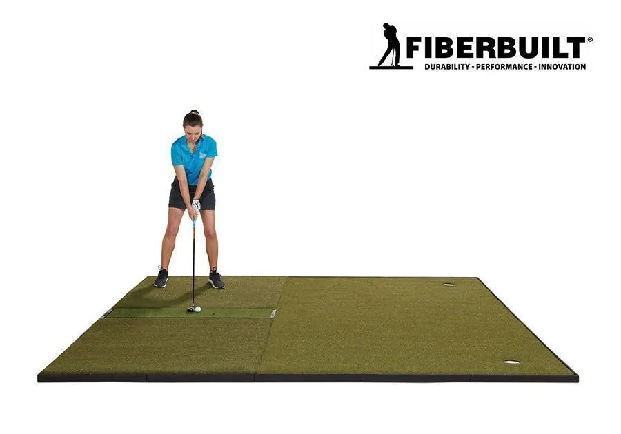 Fiberbuilt Grass Series Center-Hitting Combo Golf Mat