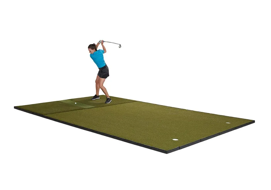 Fiberbuilt Grass Series Center-Hitting Combo Golf Mat