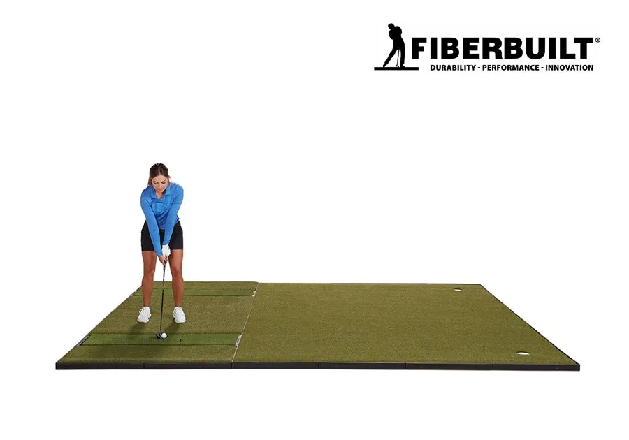 Fiberbuilt Grass Series Double-Hitting Combo Golf Mat