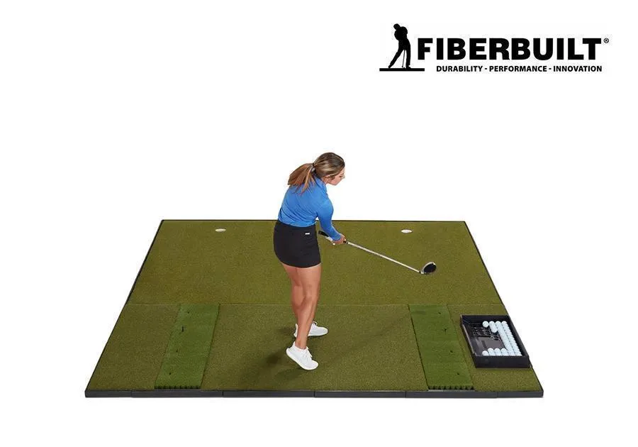 Fiberbuilt Grass Series Double-Hitting Combo Golf Mat