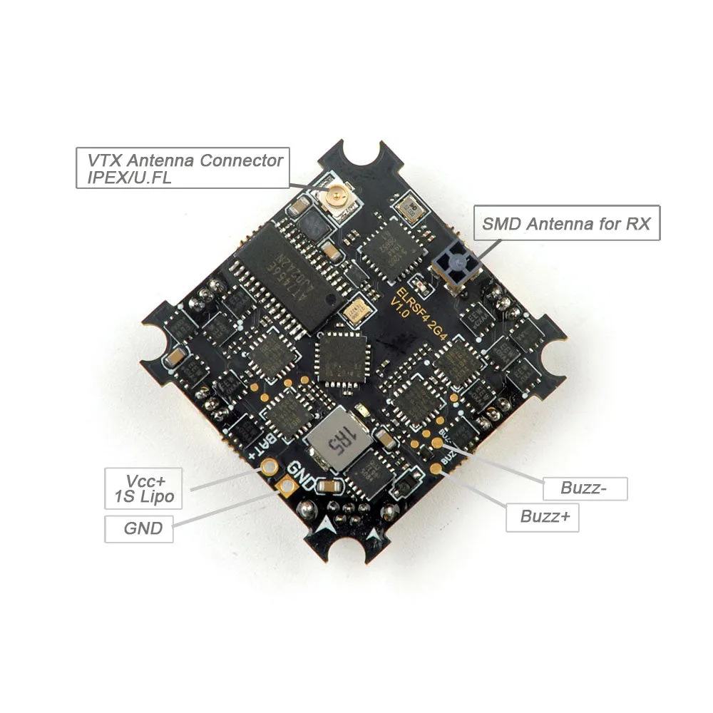 Happymodel ELRS F4 2.4GHz V3.1/V3.3 AIO 5-in-1 Flight Controller