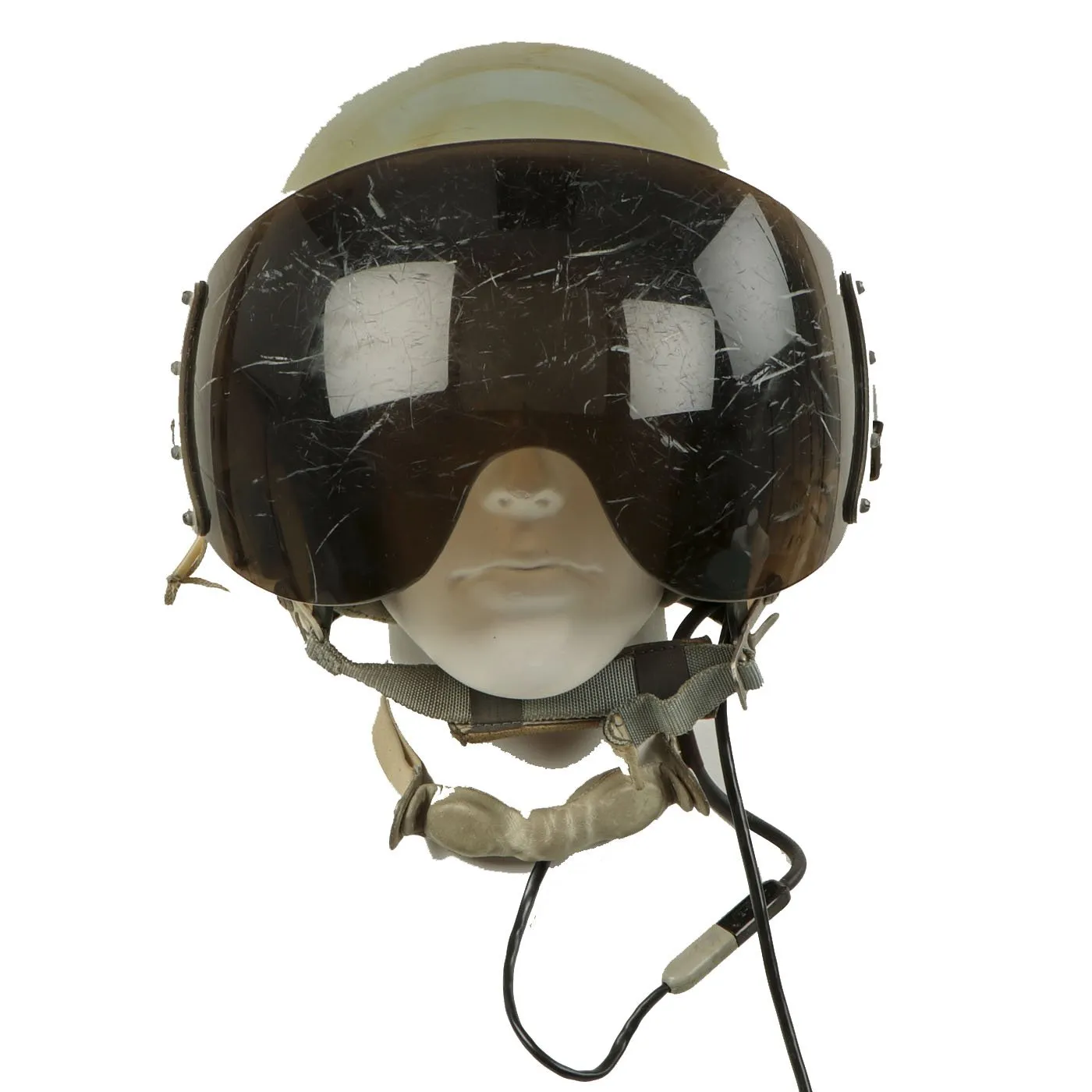 Original Cold War Soviet MIG Jet Fighter Flying Helmet ZSh-5MKV2 with Transit Chest