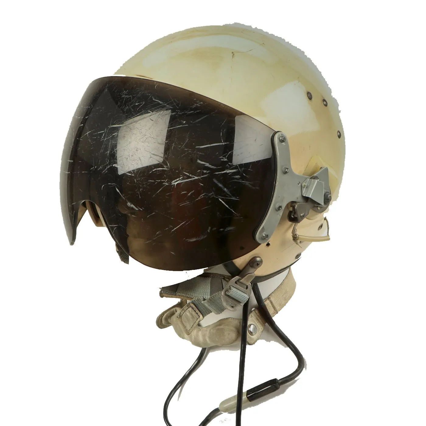 Original Cold War Soviet MIG Jet Fighter Flying Helmet ZSh-5MKV2 with Transit Chest