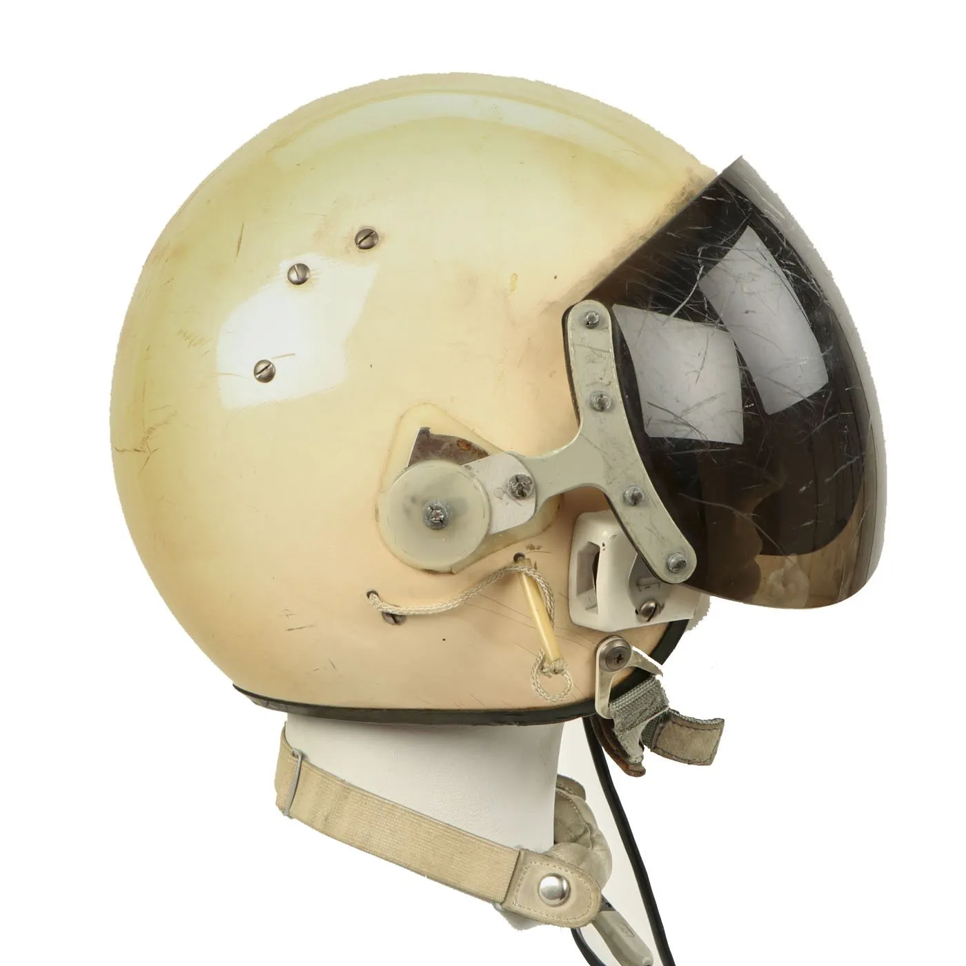 Original Cold War Soviet MIG Jet Fighter Flying Helmet ZSh-5MKV2 with Transit Chest