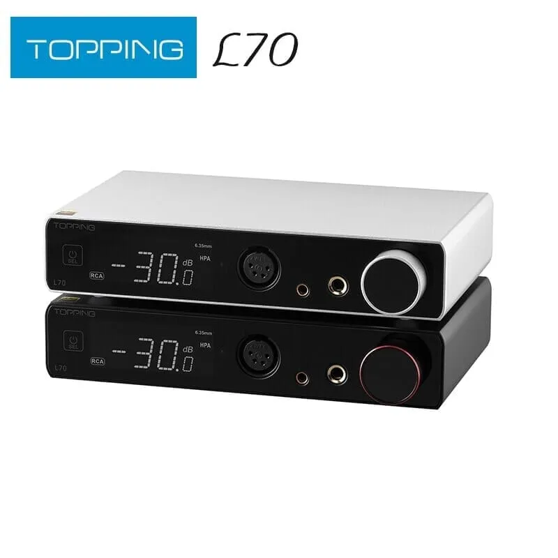 Pre-Order TOPPING L70 Full Balanced NFCA Headphone Amplifier 4Pin XLR/4.4 Balanced/6.35mm SE Output Amp With Remote Control