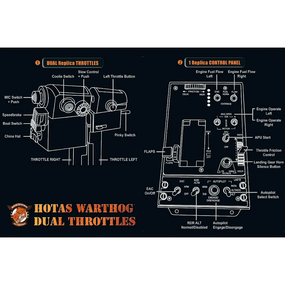 Thrustmaster Hotas Warthog Dual Throttles [ Windows Os]